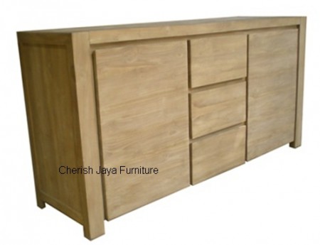 Code: SJSB 023 Name: Modern Sideboard 3 Drawers 2 Doors Size: W=180 x D=50 x H=90 cm Wood: Solid Teakwood